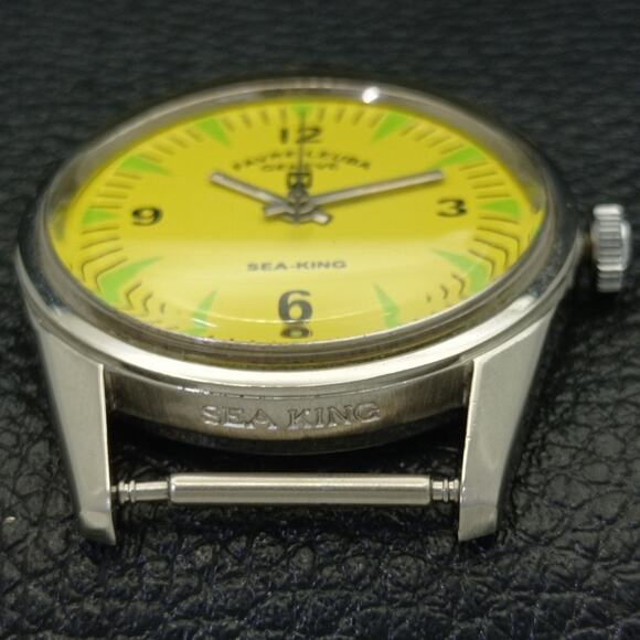 Vintage 1978 Favre Leuba Manual Mens Silver Watch W/Nato Strap - Picture 8 of 8